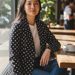 Moschino  women’s Allover Polka Dots jacket size 6 Photo 0