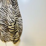IRO  Animal Tiger Zebra Print Ruched Silk Tank Top - 2 Photo 4
