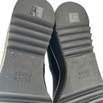 Eileen Fisher Lilou Nubuck Stretch Knit Black Ankle Boot 2” Wedge Chelsea 7.5 Photo 2