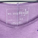 We The Free  Free People Purple Velvet Design Flowy Tee Size XS Photo 5
