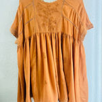 ZARA Women's Terracotta Embroidered Jumpsuit Dress Size XS Photo 0