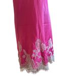 Victoria's Secret Victoria Secret Slip Mini Dress SZ Med Pink with White Lace Cami Nighty Party Photo 6