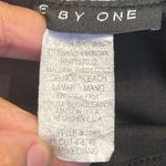 One By One Women's  Black Tie Strap Peplum Blouse Top Shirt Size Med EUC #2389 Photo 4