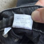 Reformation  Isabelle Pleated Short Size 25 Black Denim High Waisted Jean Photo 7