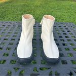 The Row Town Leather Zip Boot Milk White size 36 Photo 2