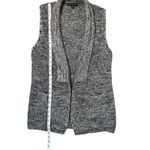 Banana Republic Womens Sleeveless Cardigan Sweater Open Front Knit Black Size XS Photo 8