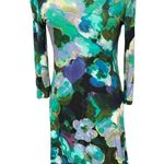 cupio Floral Print Long Sleeve Scoop Neck Stretch Pullover Mini Dress Size Small Photo 0