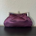 Newport News  Deep Purple Berry Satin Clutch NWT Photo 7