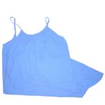Kona Sol Blue Textured Fabric Swim Coverup Photo 3