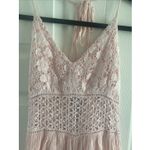 Abercrombie & Fitch Abercrombie Fitch Large Babydoll Pink Lace Eyelet Mini Romper Fairy Feminine Photo 2