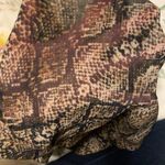 AQUA Mockneck snakeskin mesh bodysuit Photo 1