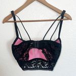 PINK - Victoria's Secret  Black Push Up Lace Hook Closure Bralette New Photo 8