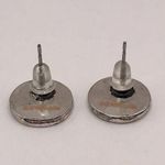 Supernatural Earring Set Angel Banishing Sigil and Faux Blue Crystals with Cuff Silver Photo 3