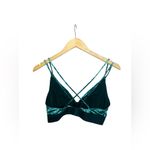 PINK - Victoria's Secret Victoria's Secret PINK Velvet Triangle Bralette in green. Photo 14