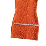 CUT BY YIGAL AZROEL Orange Patterned Stretch Mini Dress Sz XS Photo 4