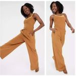 Aerie OFFLINE by  Summer Lights Terry Jumpsuit Tan Camel size M Photo 5