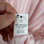 MELLODAY  Stripe Button Front Shirt Size 3X Pink Tie Sleeve Coastal Chic Preppy Photo 7