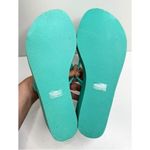 Calvin Klein  Aqua Blue Wedge Flip Flops Sandals Size 11 Photo 6