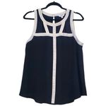 Candie's  Black and White Geometric Tank Top- Large Photo 0