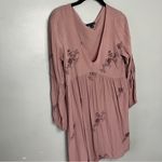 American Eagle Outfitters Mauve Embroidered Dress Photo 3