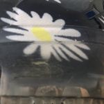 Daisy Floral Rain Boots Size 8 Blue & Yellow Photo 4