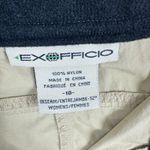 Exofficio 100% Nylon Light Tan Roll Tab Leg Lightweight Hiking Pants Size 10 Photo 6