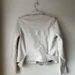 Walter Baker  Allison White Leather Moto Jacket S Photo 4