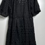 Eloquii Black Embroidered Fit & Flare Dress Size 20 Photo 3