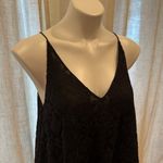 Club Monaco  Black Strappy Tank sz M Boho embroidered lace drape tank Photo 5
