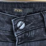 Maje  Black‎ Moto patchwork skinny jeans low rise Photo 2