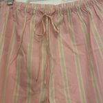 Oscar de la Renta Pink Label Pink & Green Striped Vintage Capri Pajamas Size L Photo 7