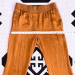 Haider Ackerman Satin Straight Leg Elastic Waist Trousers Size 36 Orange Photo 3