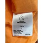 FARM Rio for Anthropologie Boho Sqaure Neck Mini Dress Size Large Tropical Print Orange Photo 6