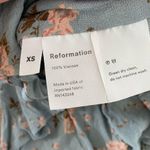 Reformation  plunging v-neck nikki floral long sleeve top Photo 5