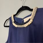 3.1 Phillip Lim  Embellished Pearl Neckline Silk Cotton Wool Sheath Dress Size 4 Photo 7