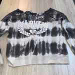 American Vintage  Black White Tie-Dye Sweatshirt Yellowstone National park crew Photo 0