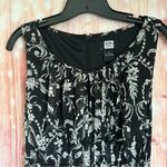 Studio 1940  Black Tie Waist White Floral Print Maxi Dress Photo 4