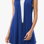 Urban Coco sleeveless, asymmetrical hem lightweight cardigan vest, size XXL, NWT Photo 2