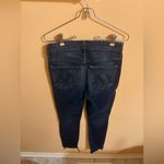 MOTHER Denim Mother High Waisted Looker Ankle Fray Jeans in When Lightning Strikes Photo 2
