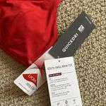 Athleta NEW South Swell Bikini Top Size Small Padded Sporty Strappy Red A/C NWT Photo 4