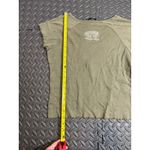 Harley Davidson Y2K Green Embroidered T Shirt Baby Tee‎ Womens Size Medium MOTO Photo 6