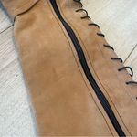 Sundance  At A Glance Tan Suede Leather Lace Up Knee High Boot Size 36/5.5-6 Photo 3