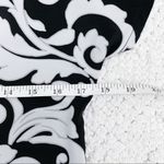 Elle Damask Dressy Top Black White XS Photo 7