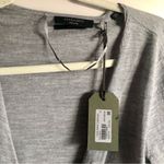 ALLSAINTS  Lonia Merino Wool Heather Gray Wrap Cardigan Sweater Women Size M NWT Photo 4