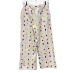Anthropologie Colorful Clip Dot Boho Wide Leg Trouser Pants Sz 2 Cotton Coastal Photo 3