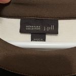 J.Jill Wearever black brown midi dress size medium neutral lagenlook minimalist Photo 5