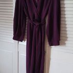 SheIn New Womens Sexy Plunge Wrap Dress with Tie Belt Purple Eggplant Size 1X Photo 0