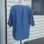 Retrelogy Chambray Peasant Top Blue Size undefined Photo 4