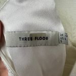 Three Floor  Womens White Lace in Line Mini Dress Frilly Ruffles Size 6 Small Photo 8