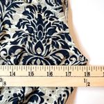 Cupshe  Asymmetrical One Shoulder Pleated Blue Damask and Cream Mini Dress Large Photo 13